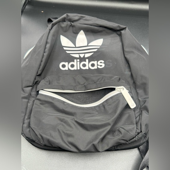 Adidas Black and White Backpack Compact Design - Picture 6 of 8